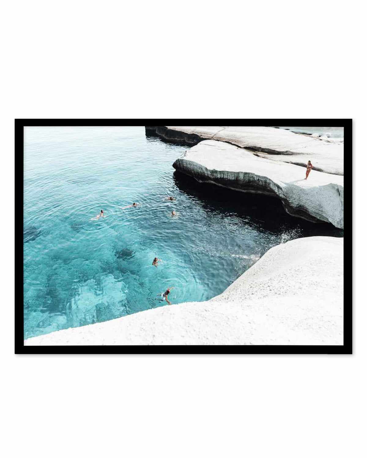 Splash Club, Milos Art Print