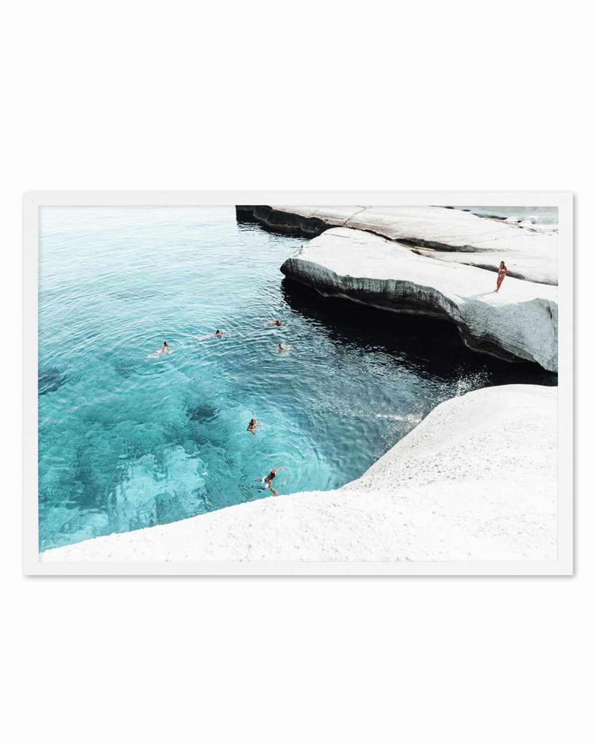 Splash Club, Milos Art Print