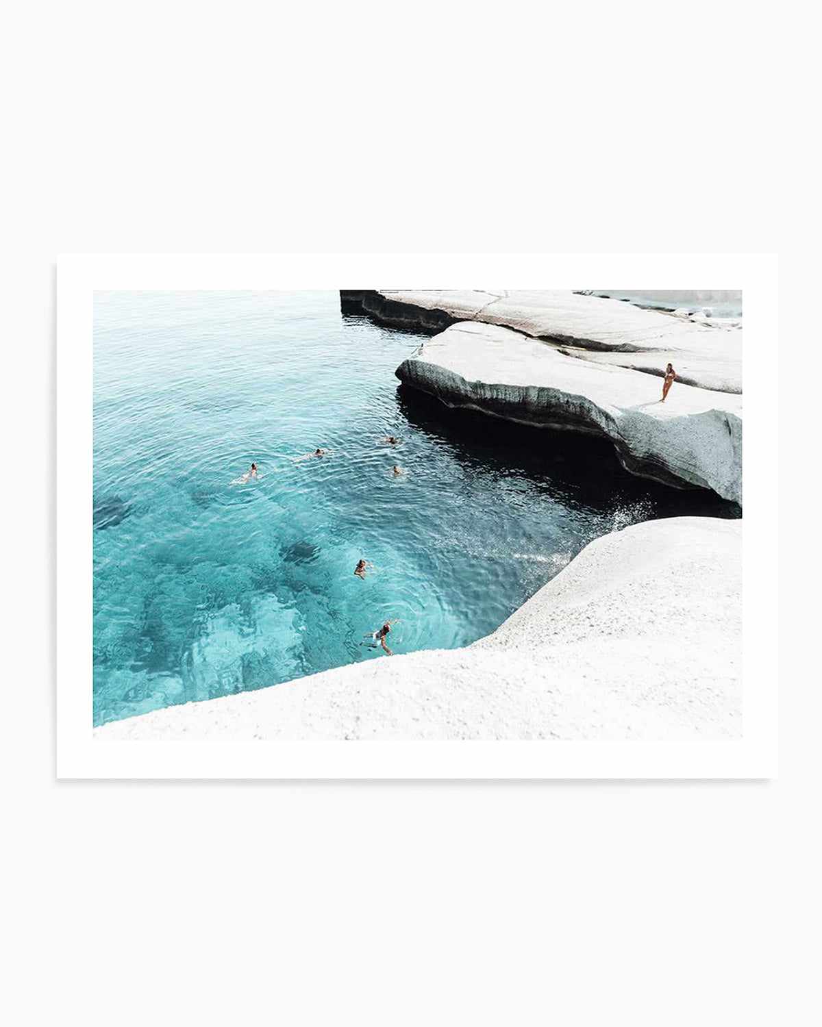 Splash Club, Milos Art Print