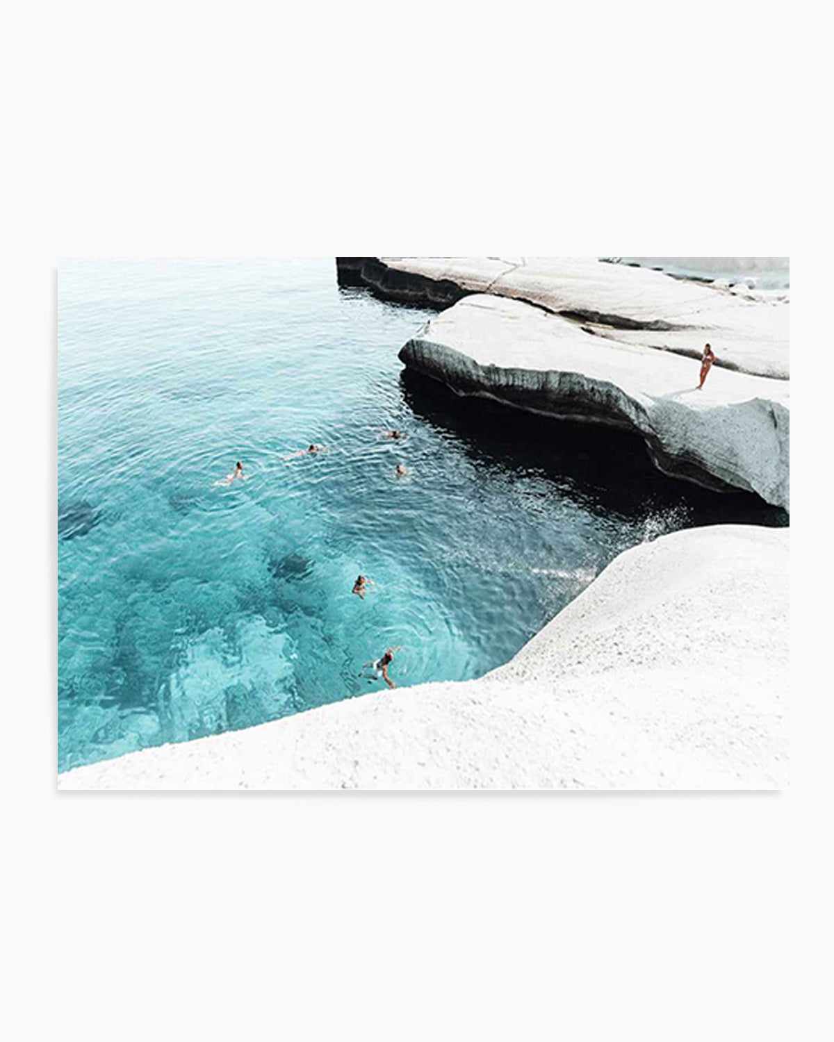 Splash Club, Milos Art Print