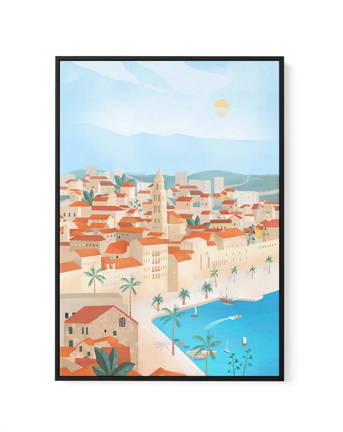 Split By Petra Lizde | Framed Canvas Art Print