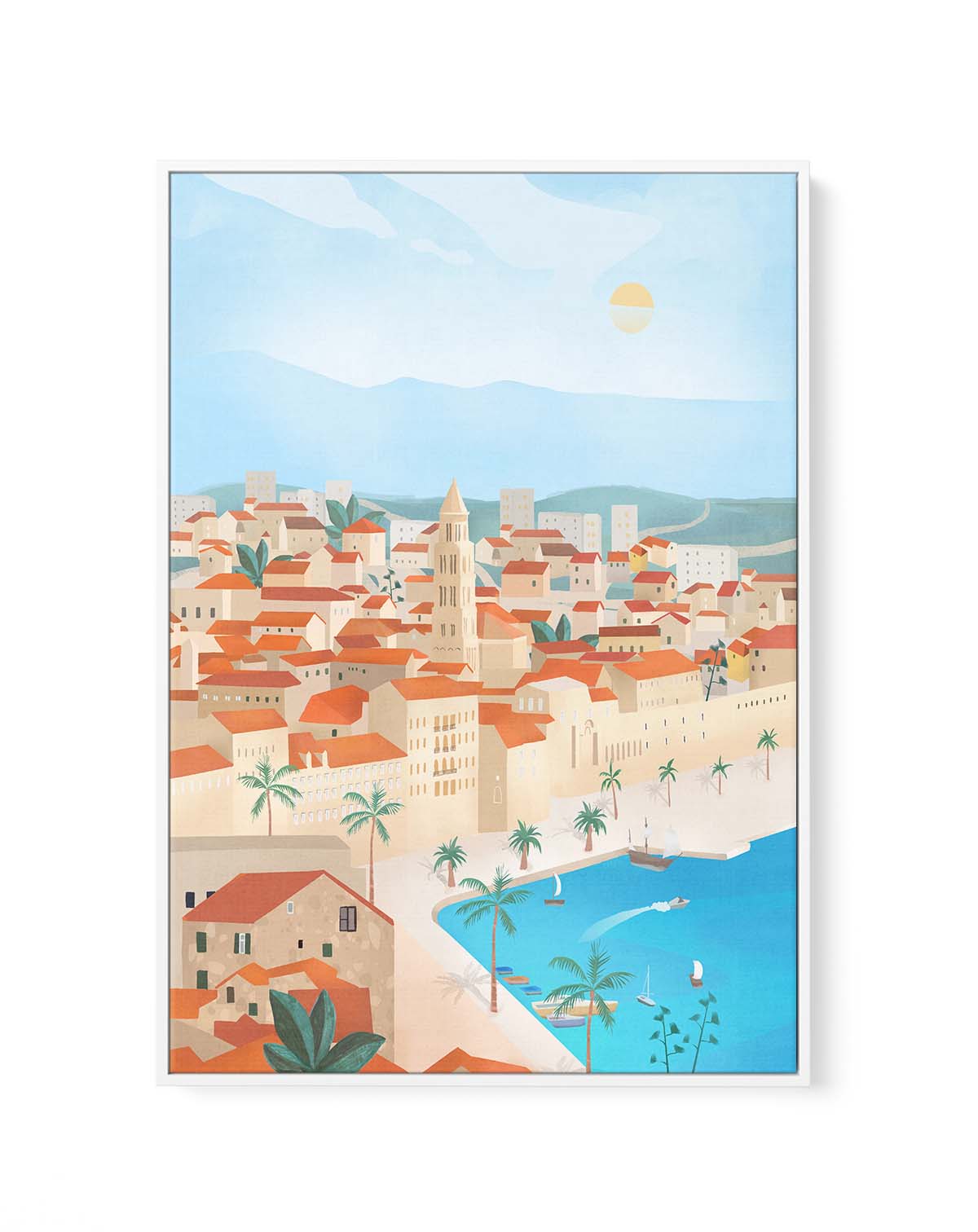 Split By Petra Lizde | Framed Canvas Art Print