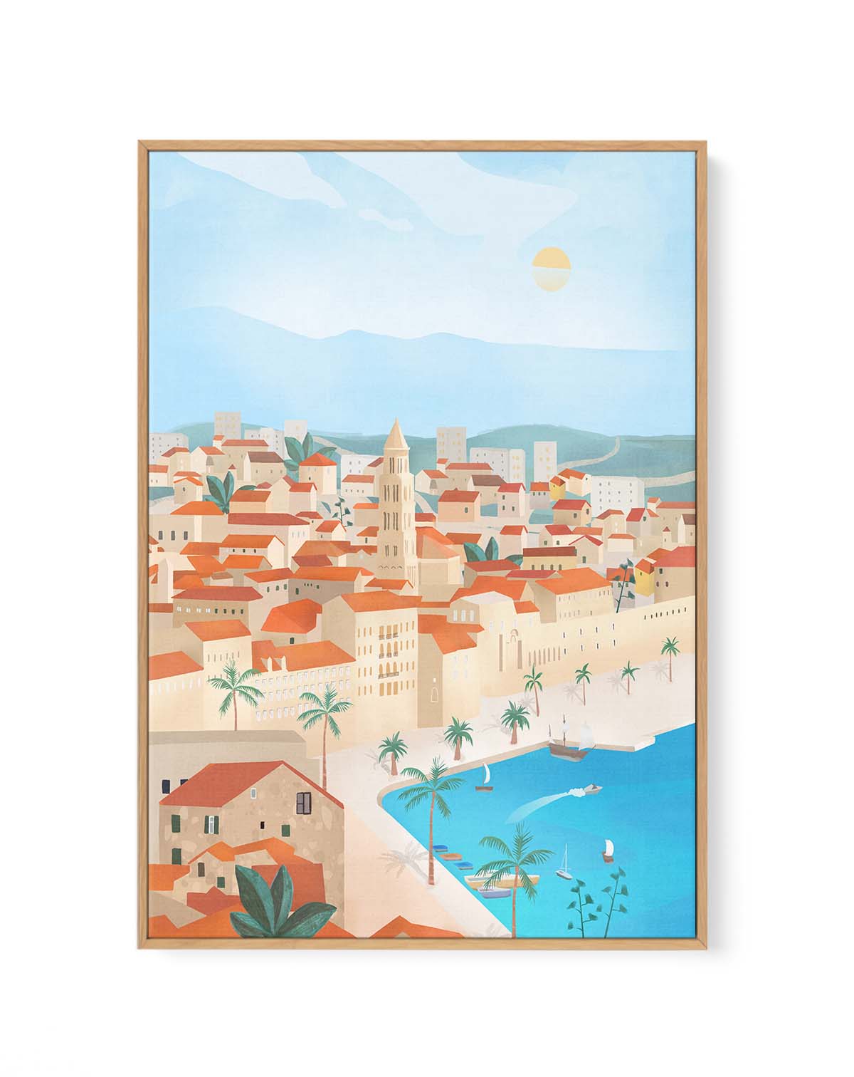 Split By Petra Lizde | Framed Canvas Art Print