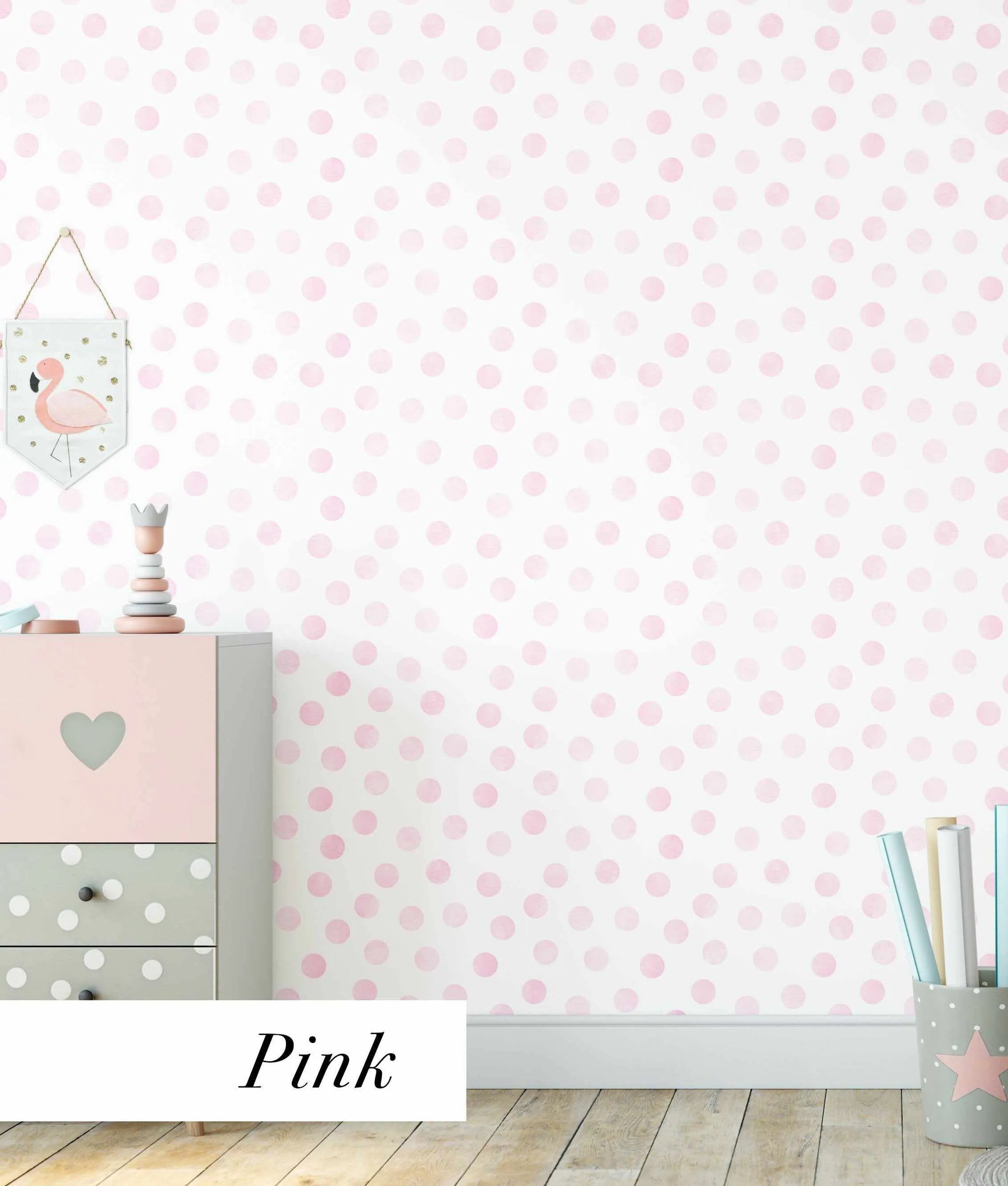 Spots Wallpaper | 5 Colour Options-Wallpaper-Buy Kids Removable Wallpaper Online Our Custom Made Children√¢‚Ç¨‚Ñ¢s Wallpapers Are A Fun Way To Decorate And Enhance Boys Bedroom Decor And Girls Bedrooms They Are An Amazing Addition To Your Kids Bedroom Walls Our Collection of Kids Wallpaper Is Sure To Transform Your Kids Rooms Interior Style From Pink Wallpaper To Dinosaur Wallpaper Even Marble Wallpapers For Teen Boys Shop Peel And Stick Wallpaper Online Today With Olive et Oriel