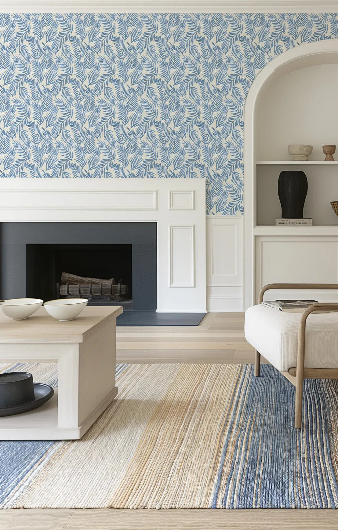 Spotted Palms Wallpaper from Olive et Oriel where you can shop wallpaper and artworks online