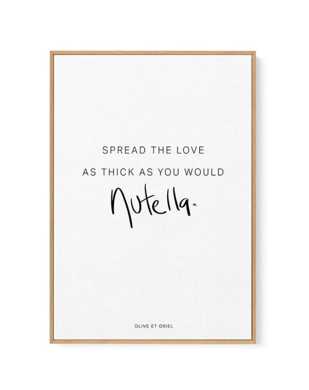 Spread The Love | Framed Canvas-CANVAS-You can shop wall art online with Olive et Oriel for everything from abstract art to fun kids wall art. Our beautiful modern art prints and canvas art are available from large canvas prints to wall art paintings and our proudly Australian artwork collection offers only the highest quality framed large wall art and canvas art Australia - You can buy fashion photography prints or Hampton print posters and paintings on canvas from Olive et Oriel and have them 