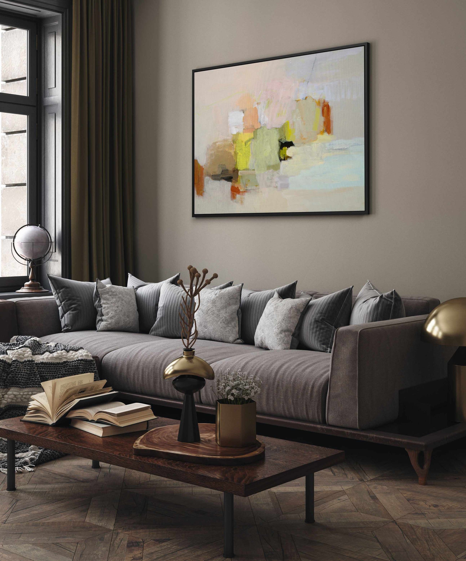 Spring Daydream By Shina Choi | Framed Canvas Art Print from Olive et Oriel where you can shop wallpaper and artworks online