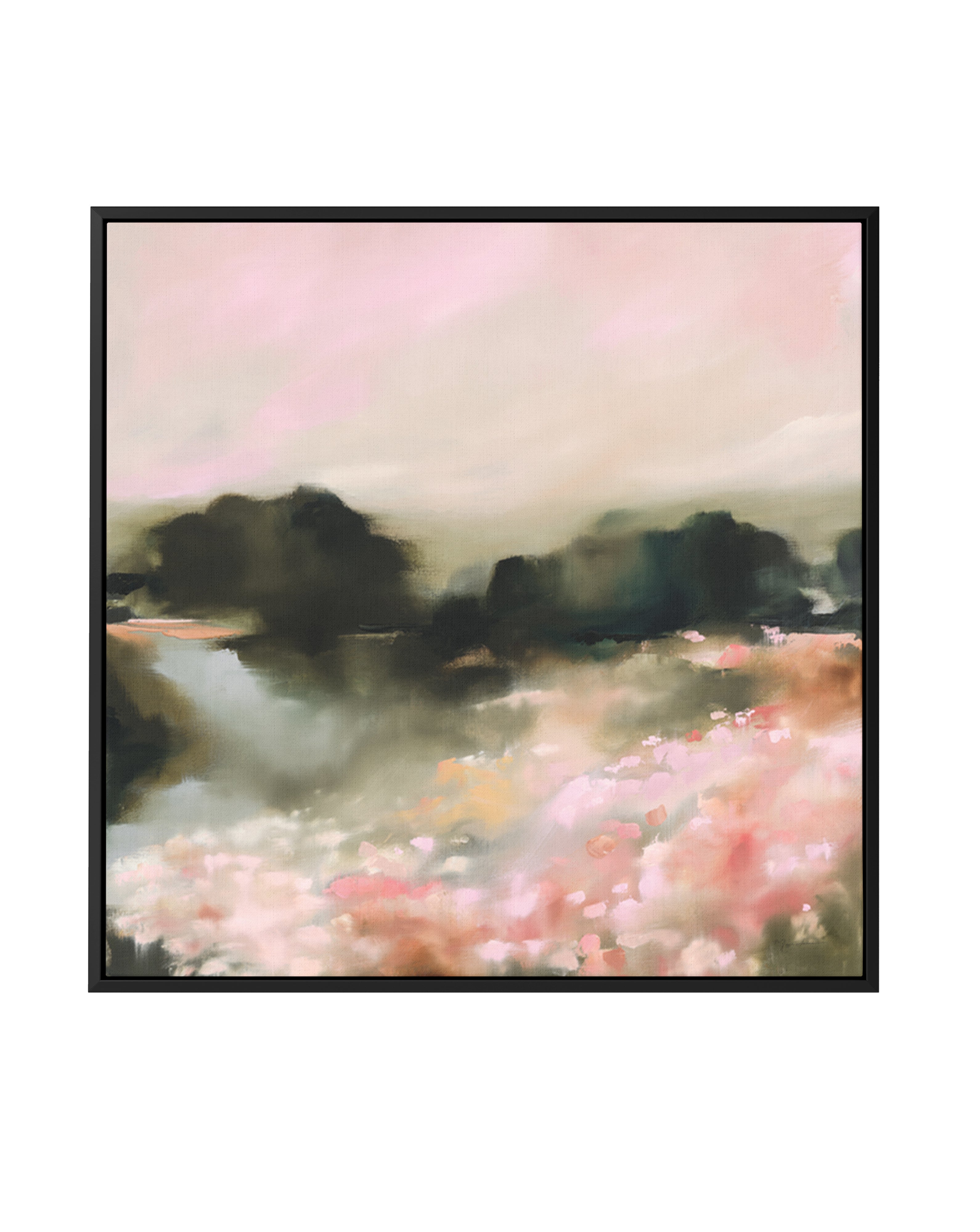 Spring Evening | Framed Canvas Art Print