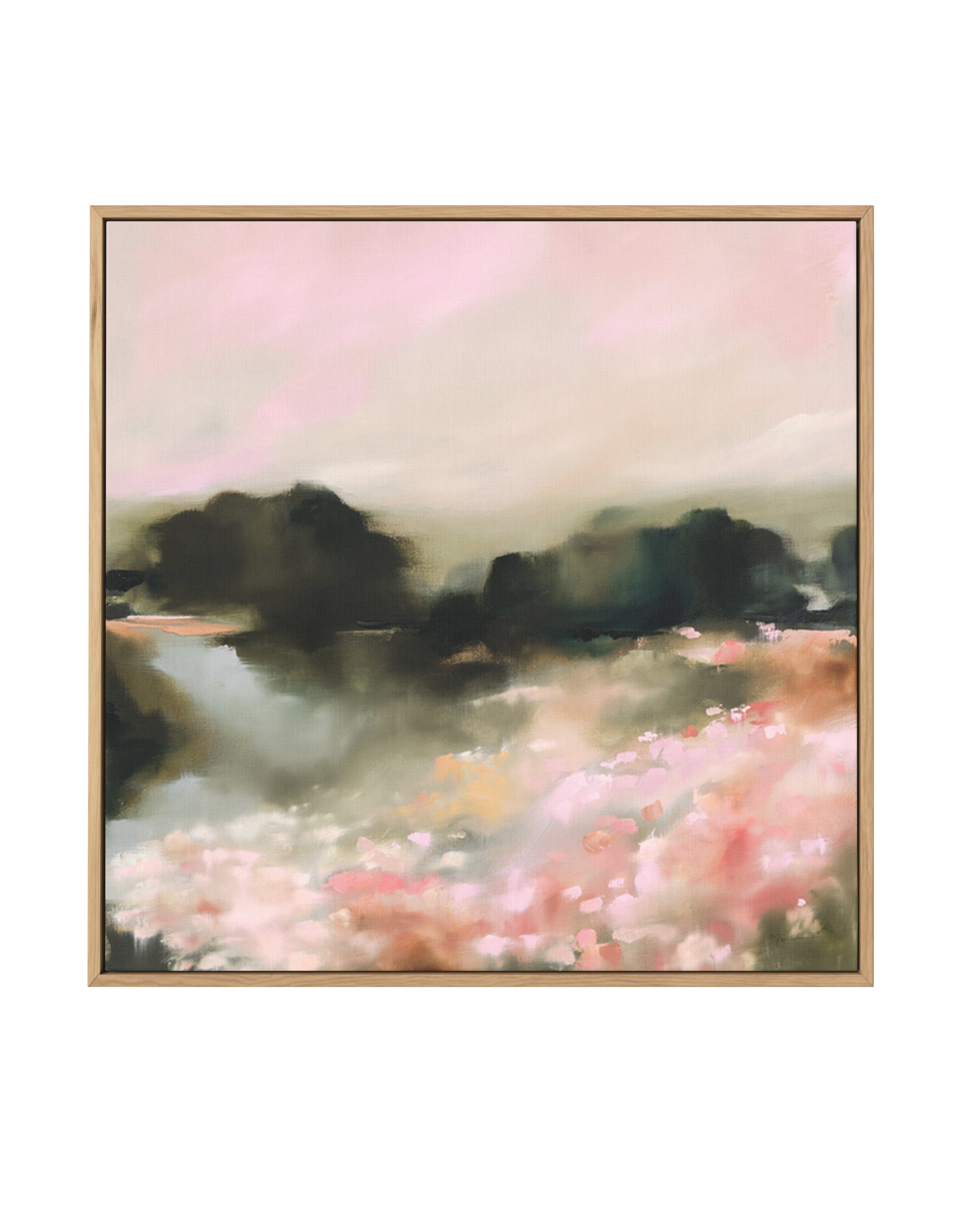 Spring Evening | Framed Canvas Art Print