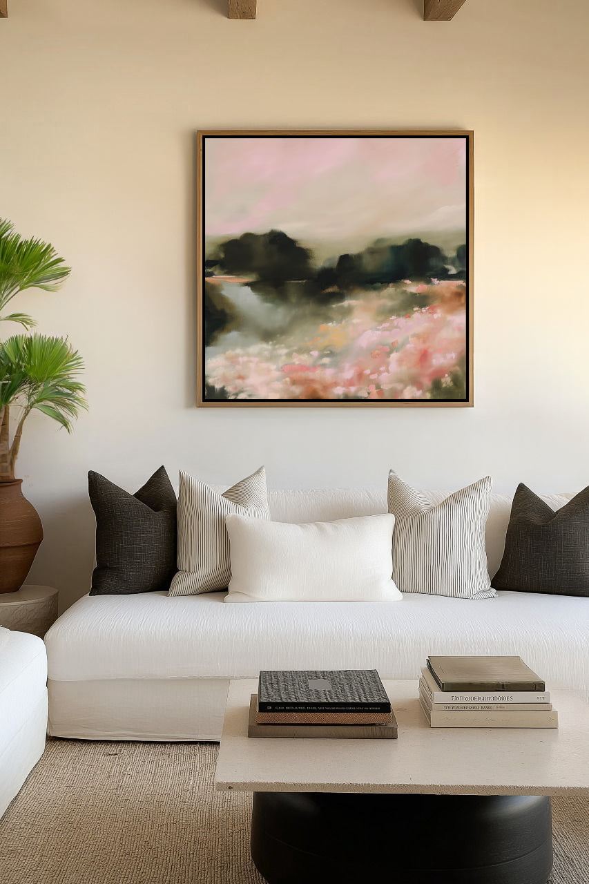 Spring Evening | Framed Canvas Art Print