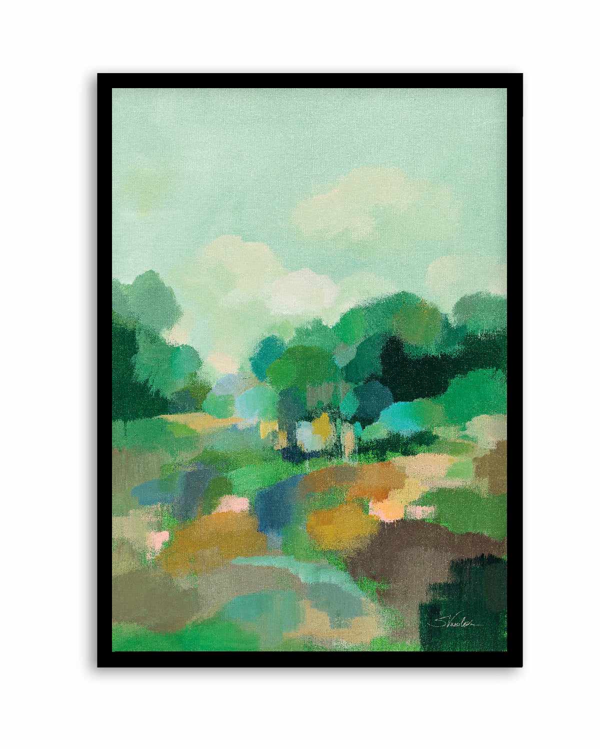 Spring Green II | Art Print from Olive et Oriel where you can shop wallpaper and artworks online