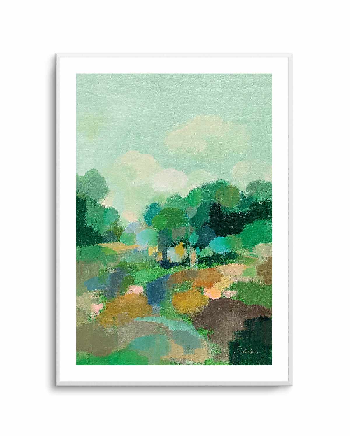Spring Green II | Art Print from Olive et Oriel where you can shop wallpaper and artworks online