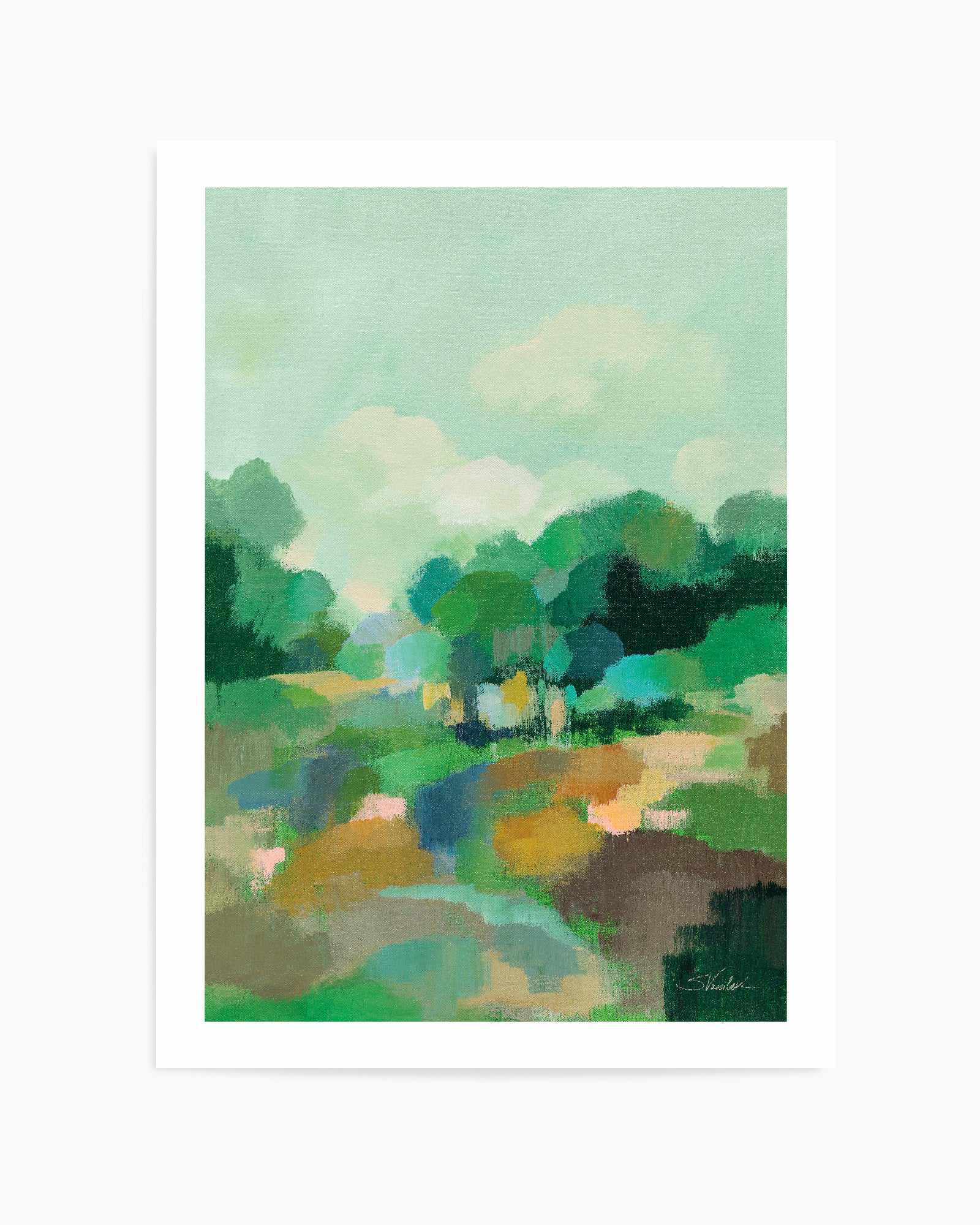 Spring Green II | Art Print from Olive et Oriel where you can shop wallpaper and artworks online