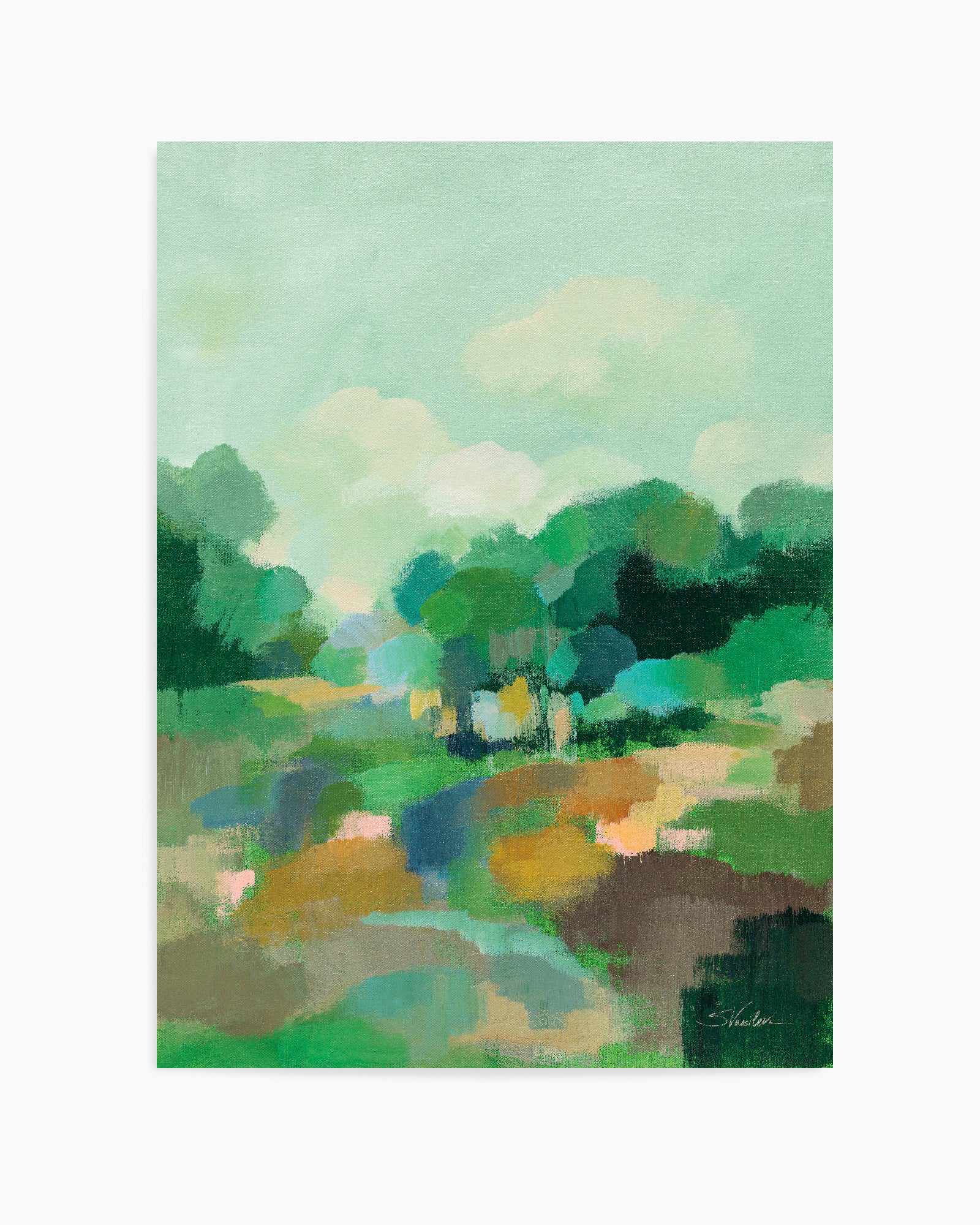 Spring Green II | Art Print from Olive et Oriel where you can shop wallpaper and artworks online