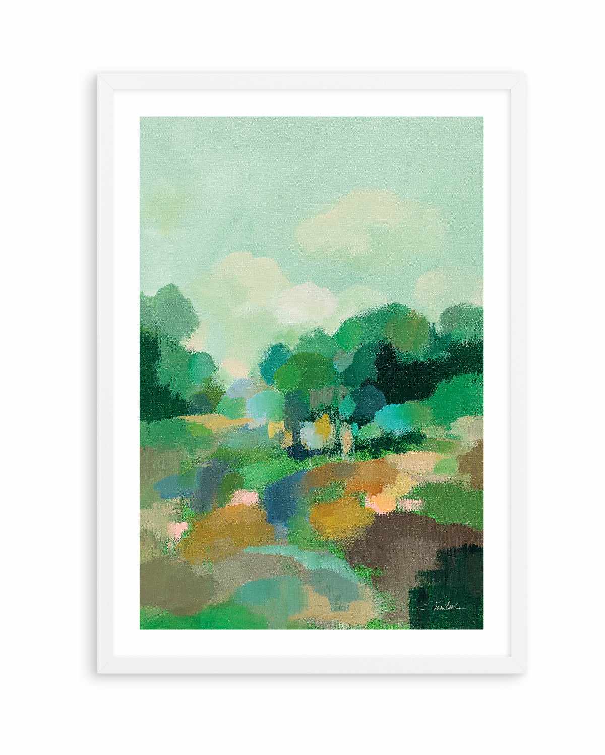 Spring Green II | Art Print from Olive et Oriel where you can shop wallpaper and artworks online