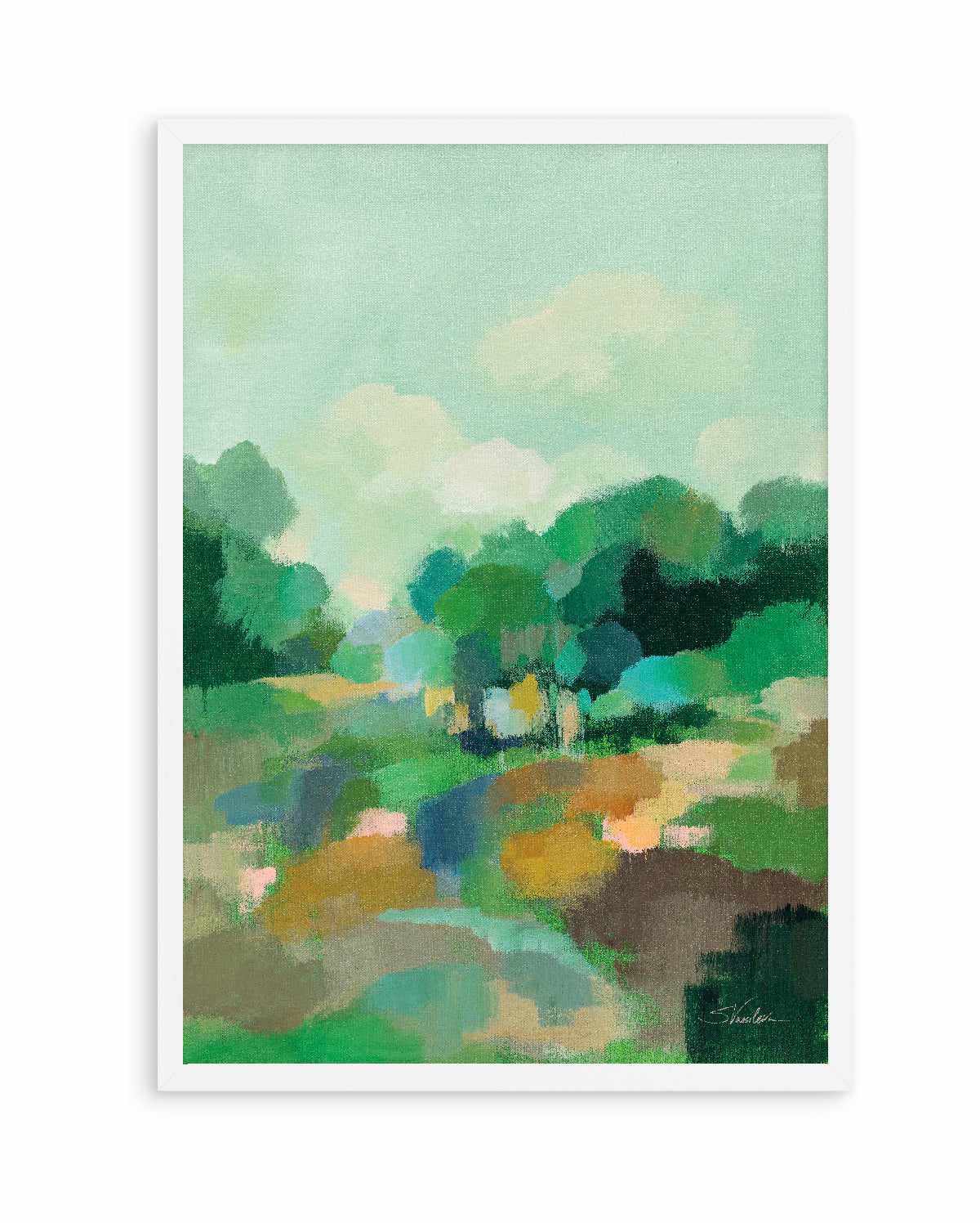 Spring Green II | Art Print from Olive et Oriel where you can shop wallpaper and artworks online