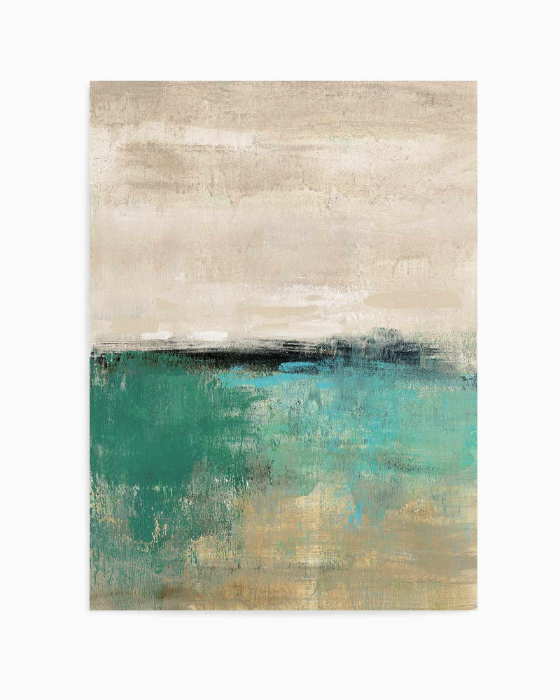 Spring Valley II Teal | Art Print