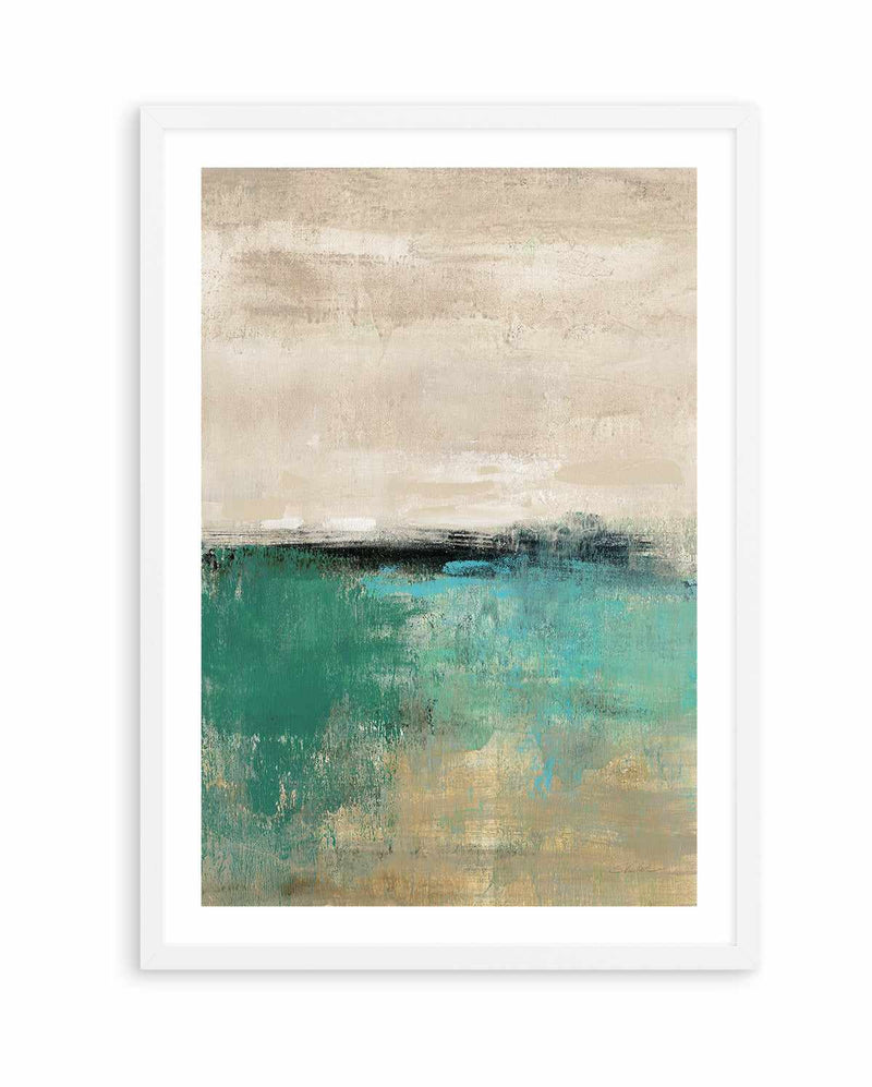 Spring Valley II Teal | Art Print