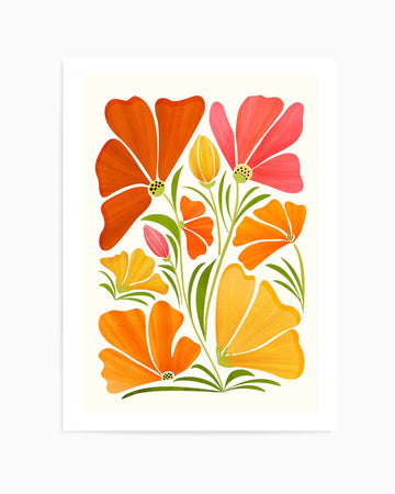 Spring Wildflowers By Kristan Gallagher | Art Print from Olive et Oriel where you can shop wallpaper and artworks online