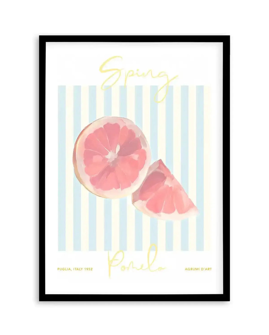 Spring Pomelo Art Print-PRINT-Olive et Oriel-Olive et Oriel-A5 | 5.8" x 8.3" | 14.8 x 21cm-Black-With White Border-Buy-Australian-Art-Prints-Online-with-Olive-et-Oriel-Your-Artwork-Specialists-Austrailia-Decorate-With-Coastal-Photo-Wall-Art-Prints-From-Our-Beach-House-Artwork-Collection-Fine-Poster-and-Framed-Artwork