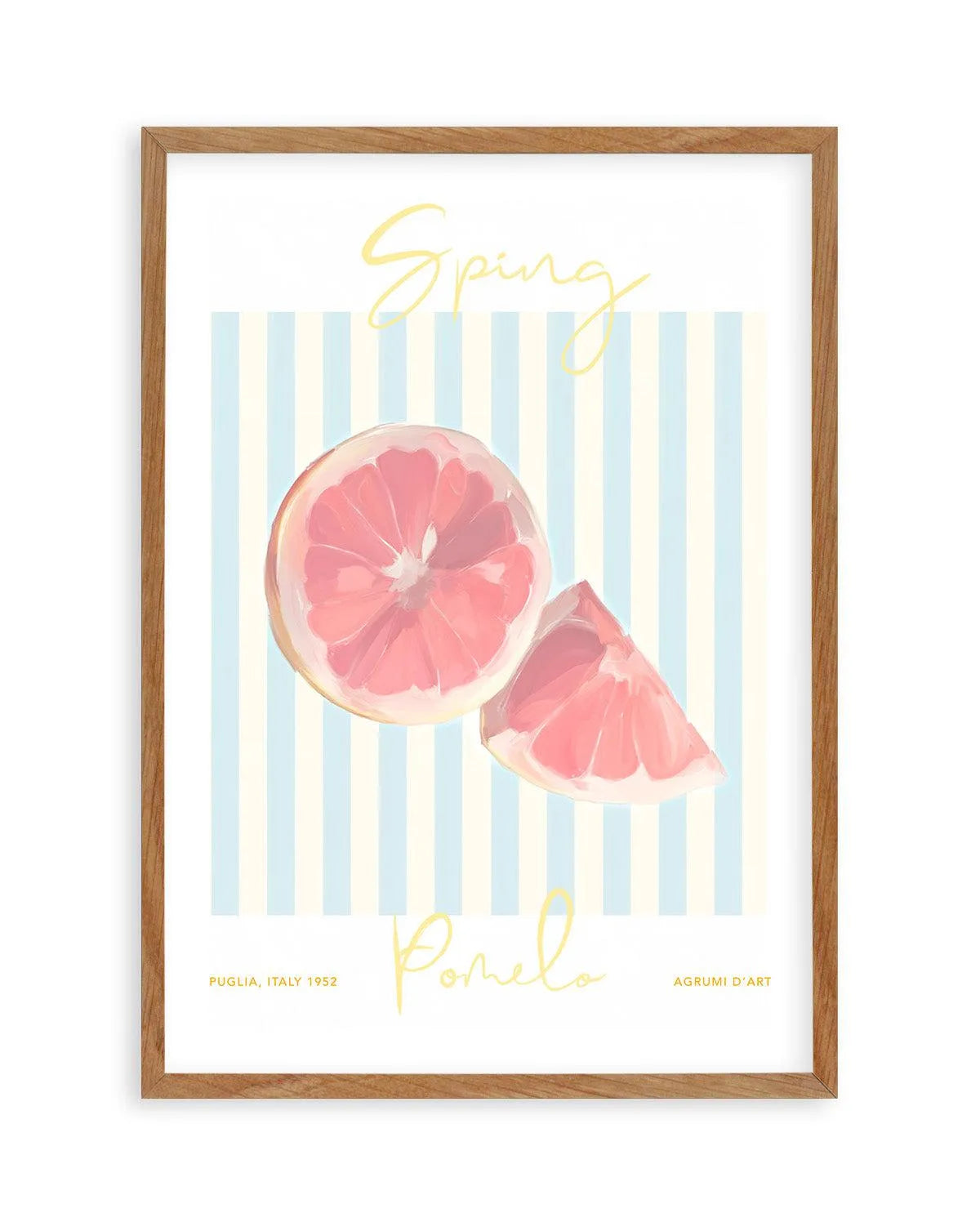 Spring Pomelo Art Print-PRINT-Olive et Oriel-Olive et Oriel-50x70 cm | 19.6" x 27.5"-Walnut-With White Border-Buy-Australian-Art-Prints-Online-with-Olive-et-Oriel-Your-Artwork-Specialists-Austrailia-Decorate-With-Coastal-Photo-Wall-Art-Prints-From-Our-Beach-House-Artwork-Collection-Fine-Poster-and-Framed-Artwork