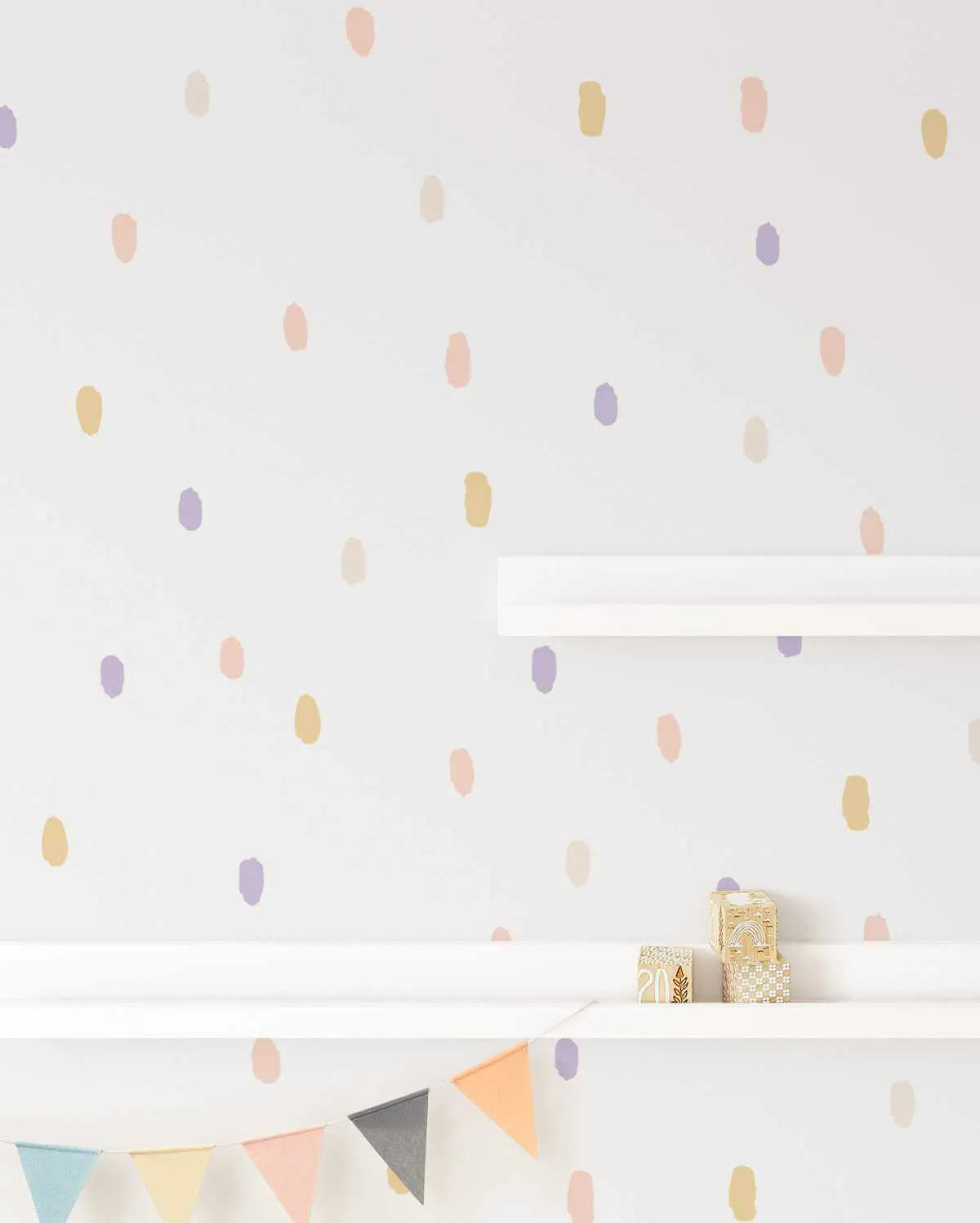 'Sprinkles' Super Fun Dots Decal Set | 174 dots!-Decals-Olive et Oriel-Decorate your kids bedroom wall decor with removable wall decals, these fabric kids decals are a great way to add colour and update your children's bedroom. Available as girls wall decals or boys wall decals, there are also nursery decals.