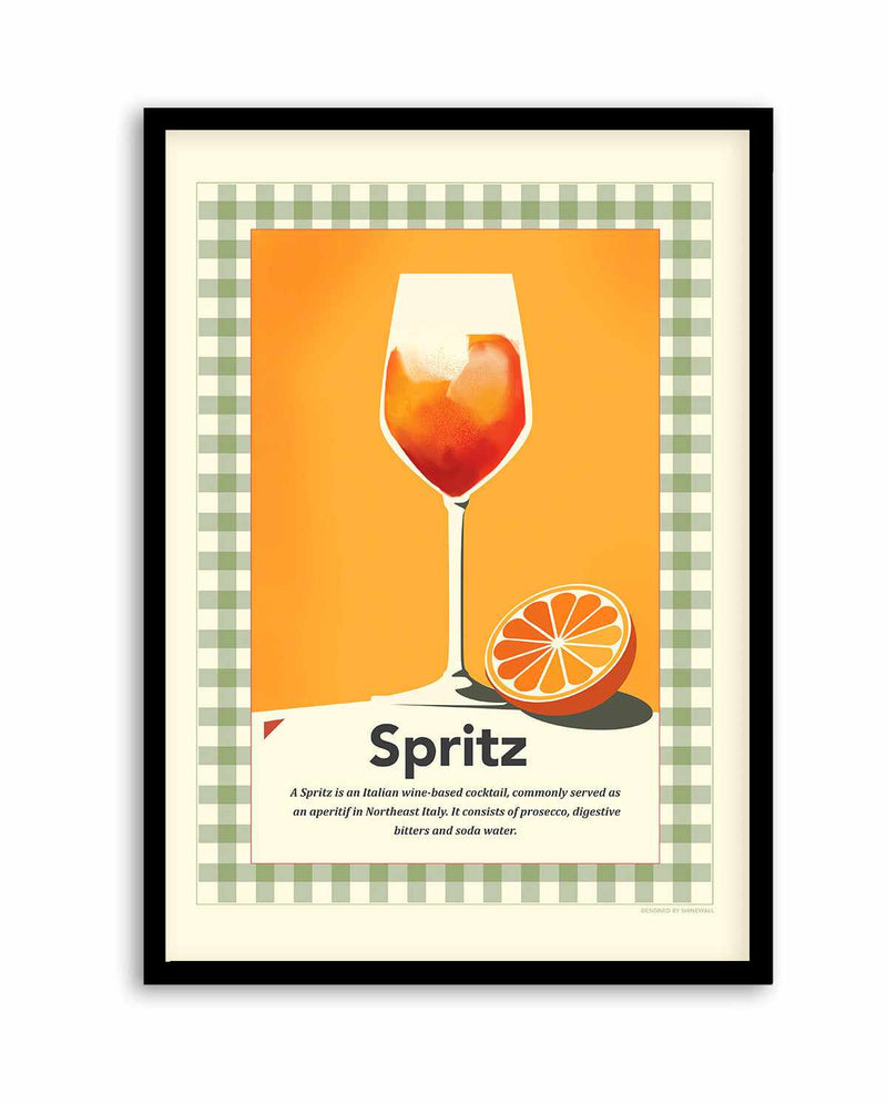 Spritz retro print By Dioisis Gemos| Art Print