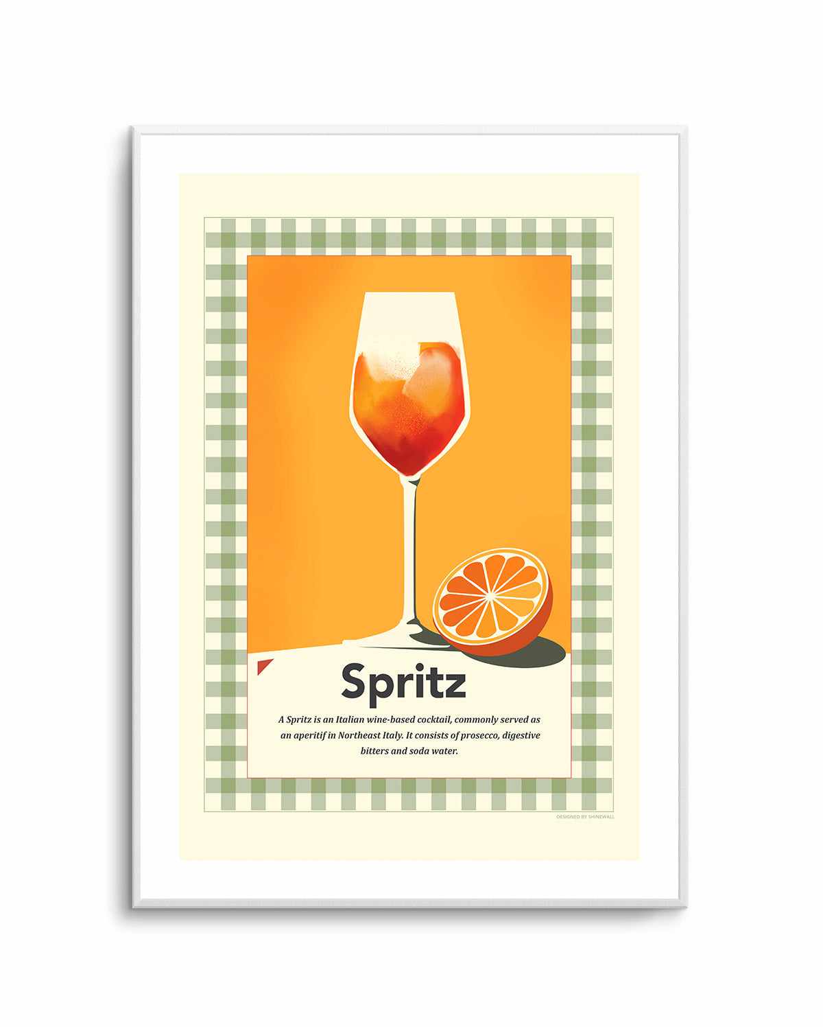 Spritz retro print By Dioisis Gemos| Art Print