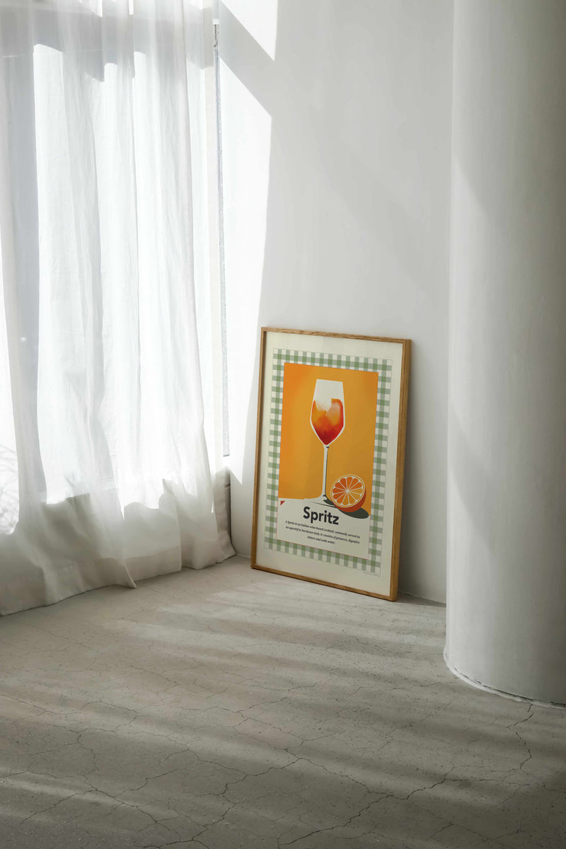 Spritz retro print By Dioisis Gemos| Art Print from Olive et Oriel where you can shop wallpaper and artworks online