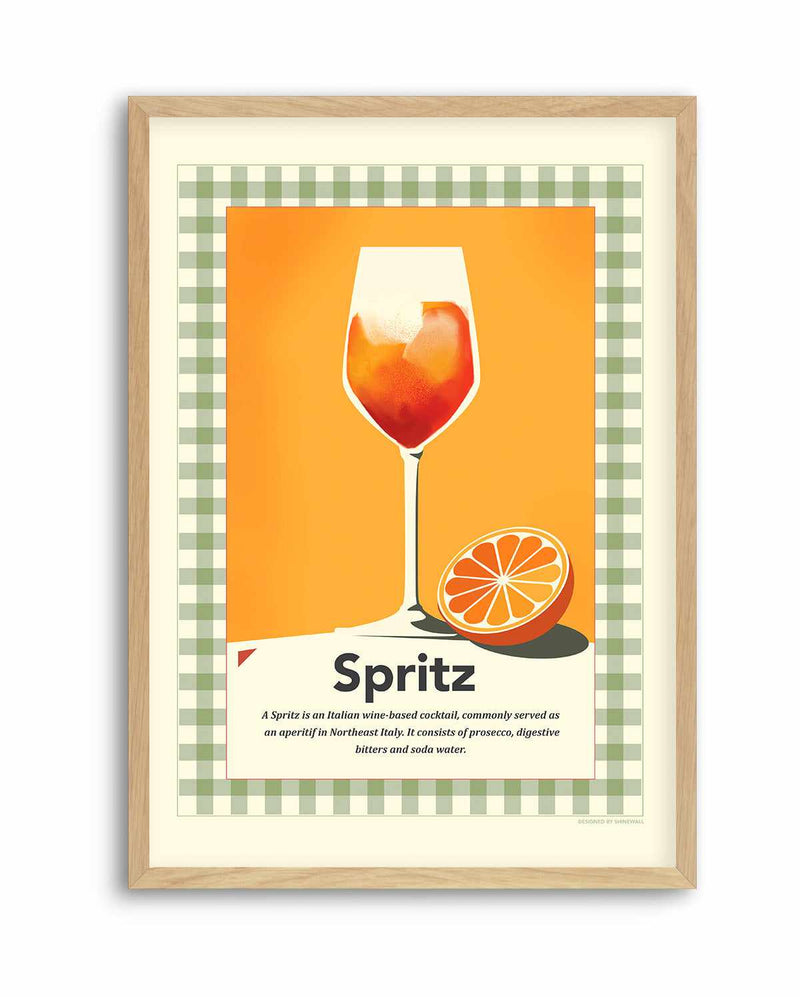 Spritz retro print By Dioisis Gemos| Art Print
