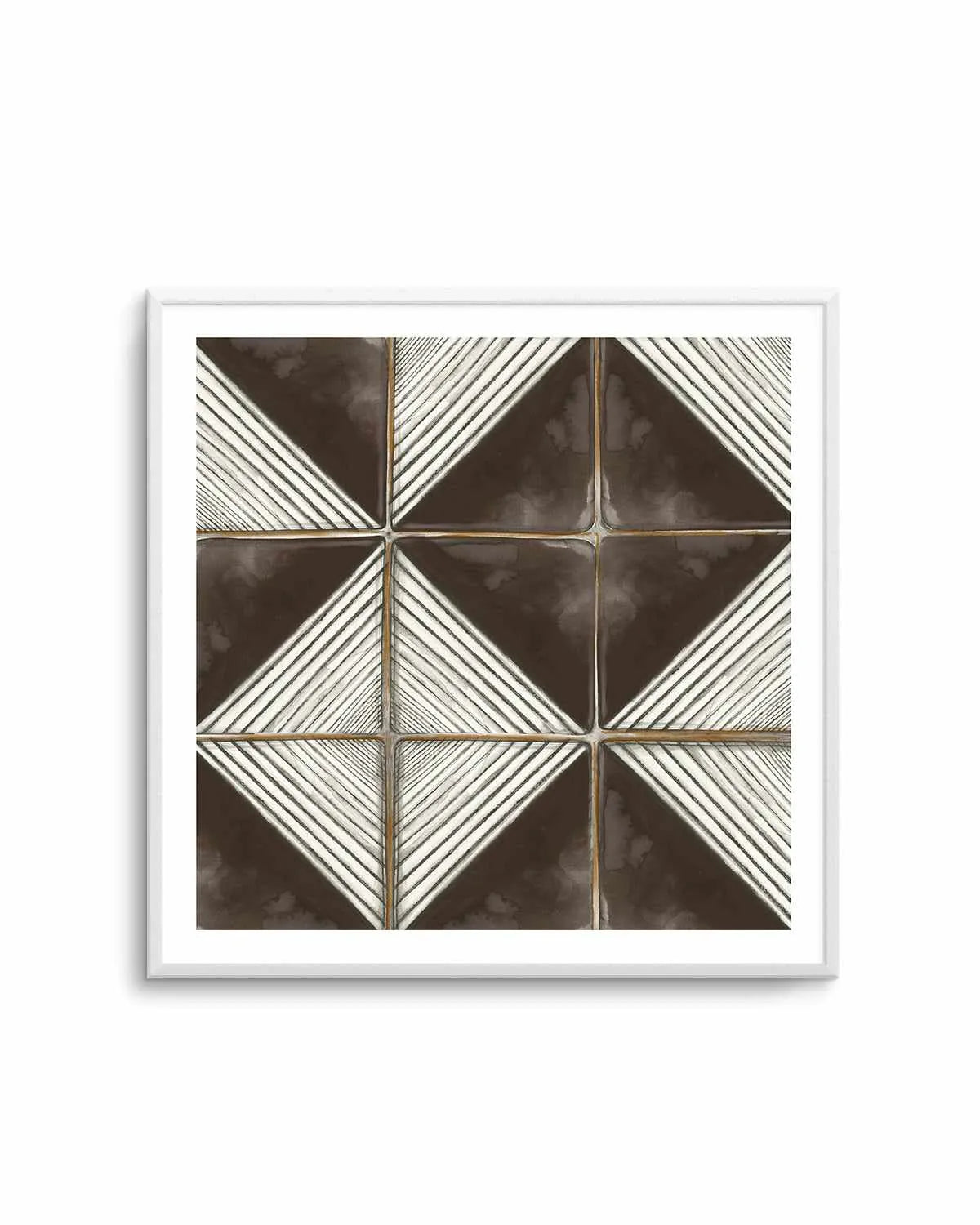 Square Tiles I Art Print from Olive et Oriel where you can shop wallpaper and artworks online