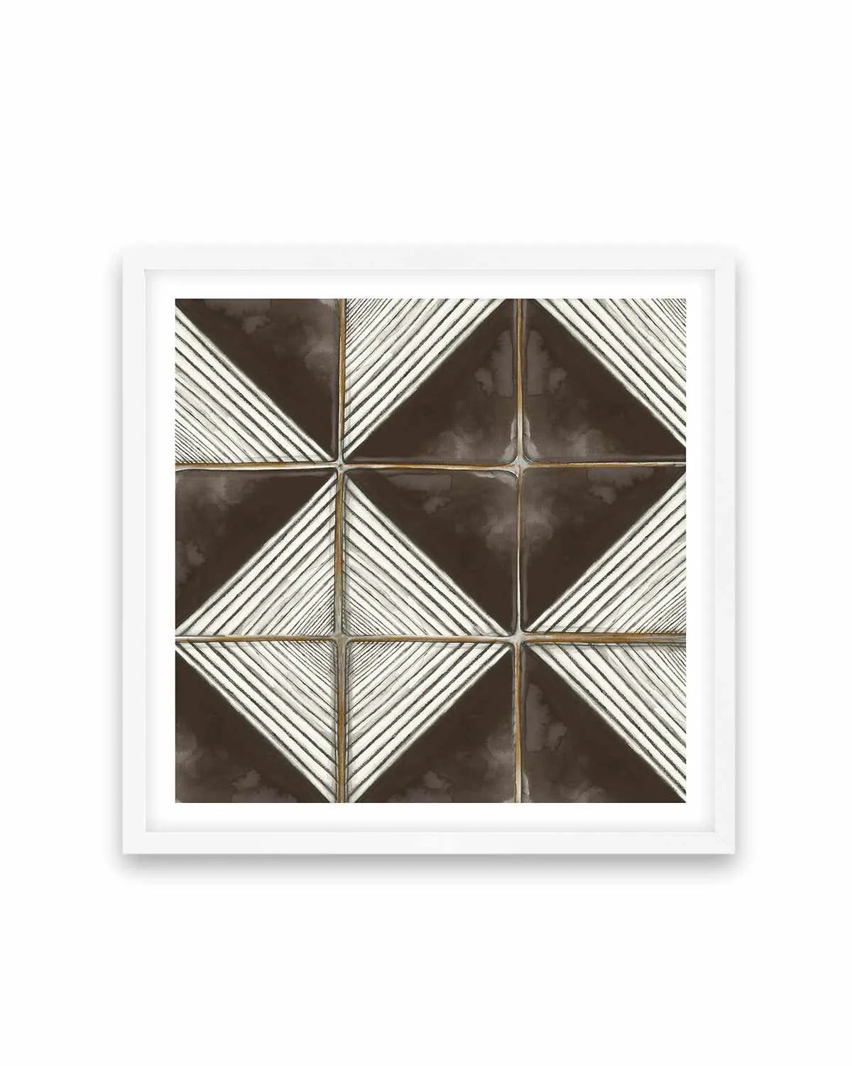 Square Tiles I Art Print from Olive et Oriel where you can shop wallpaper and artworks online