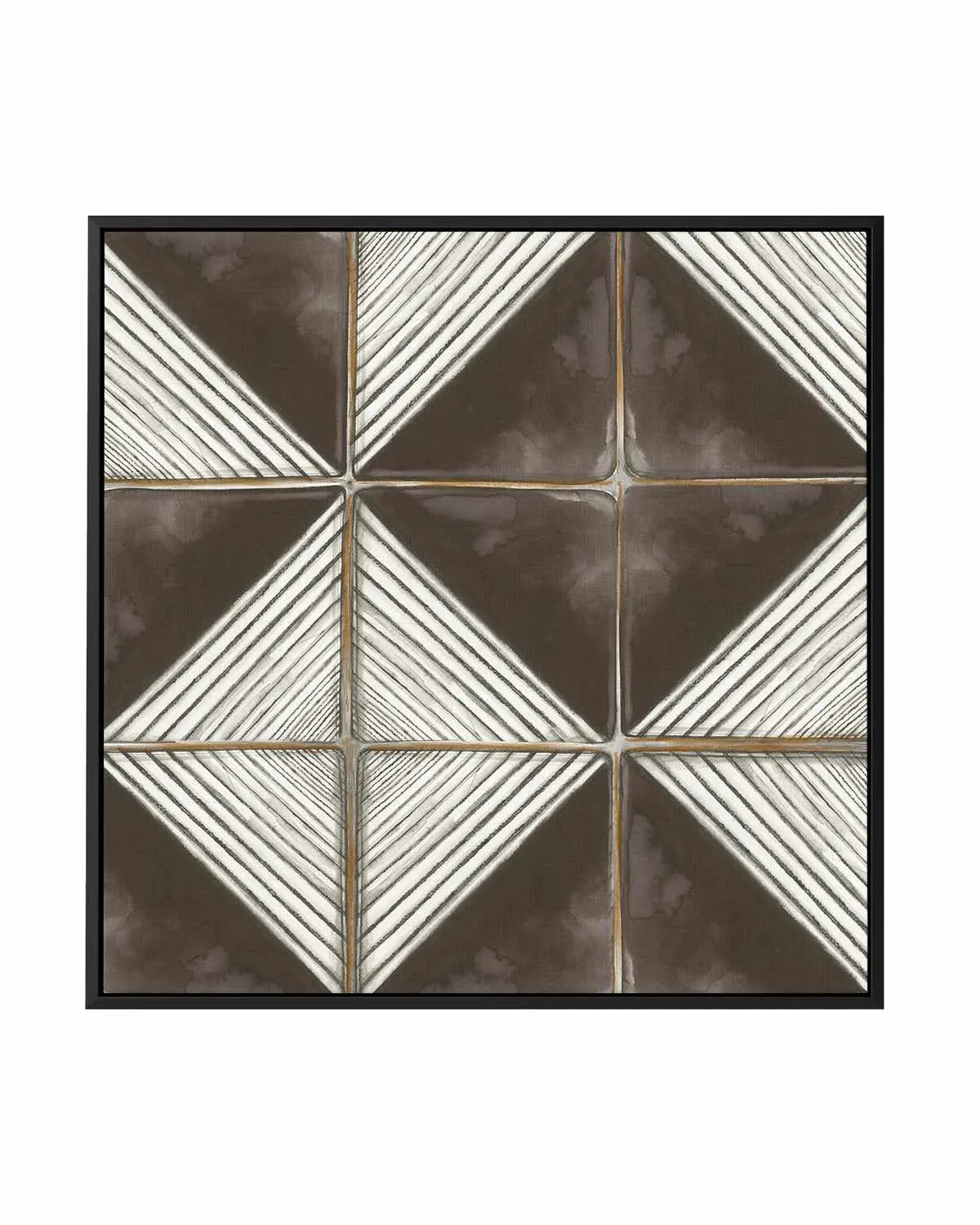Square Tiles I | Framed Canvas Art Print from Olive et Oriel where you can shop wallpaper and artworks online
