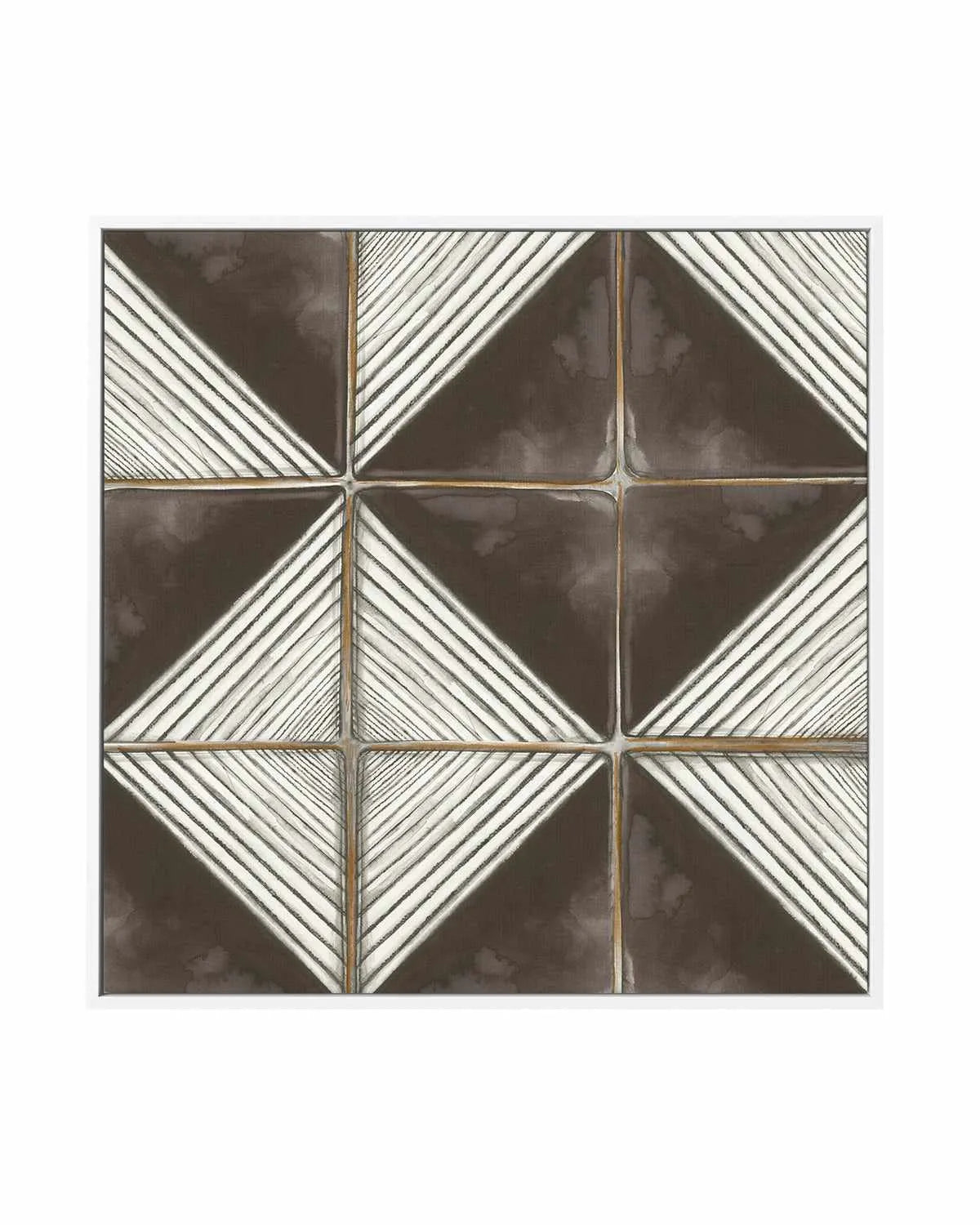 Square Tiles I | Framed Canvas Art Print from Olive et Oriel where you can shop wallpaper and artworks online