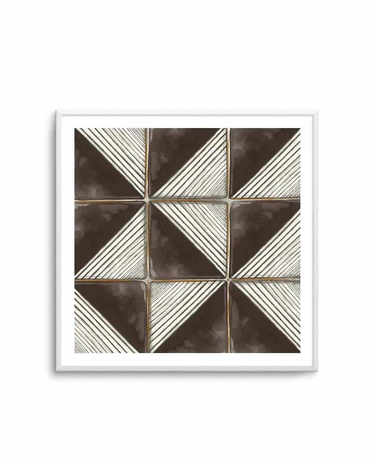 Square Tiles II Art Print from Olive et Oriel where you can shop wallpaper and artworks online