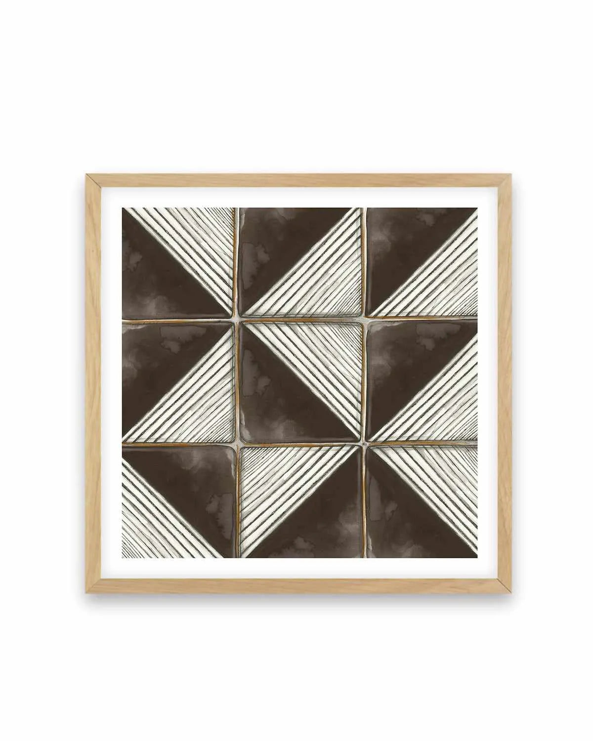 Square Tiles II Art Print from Olive et Oriel where you can shop wallpaper and artworks online
