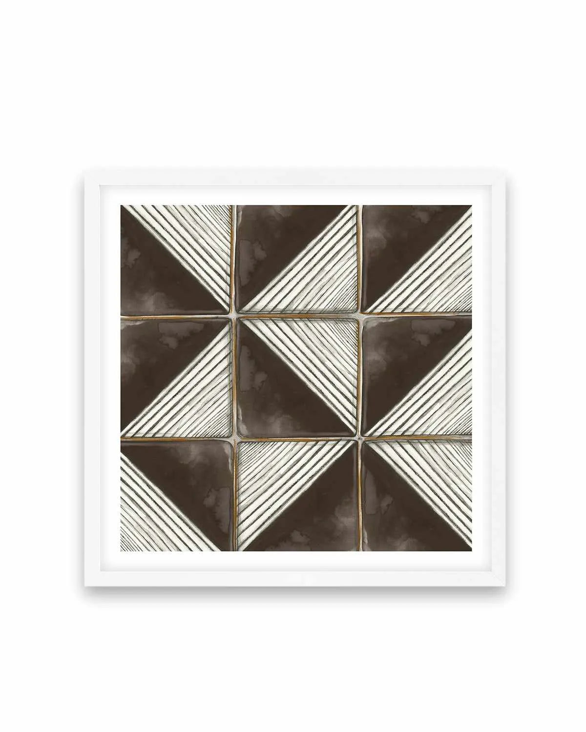 Square Tiles II Art Print from Olive et Oriel where you can shop wallpaper and artworks online