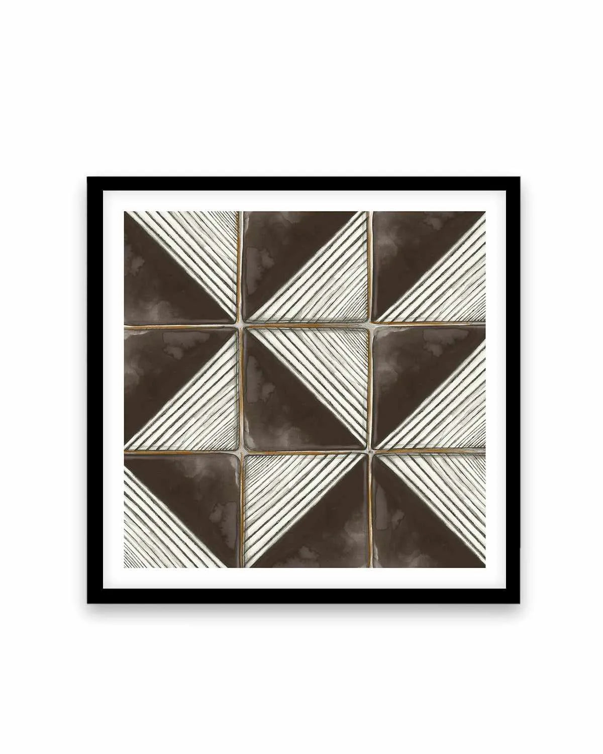 Square Tiles II Art Print from Olive et Oriel where you can shop wallpaper and artworks online
