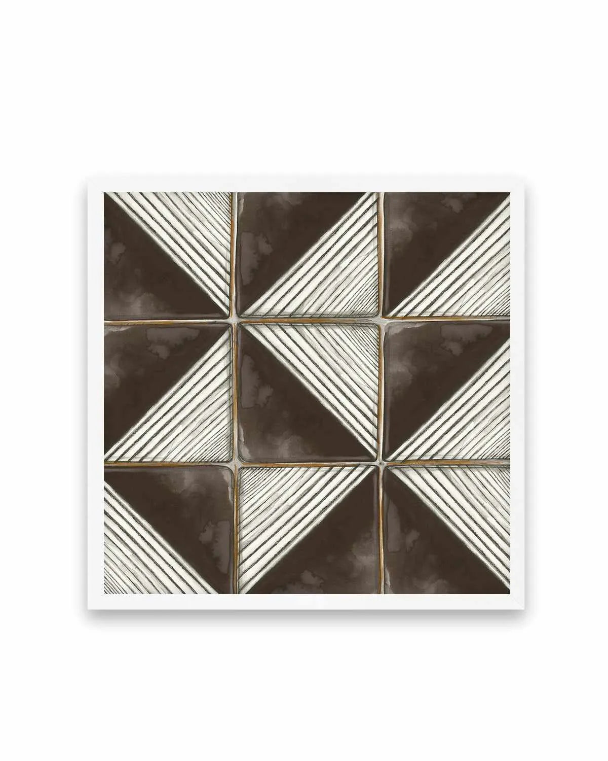 Square Tiles II Art Print from Olive et Oriel where you can shop wallpaper and artworks online