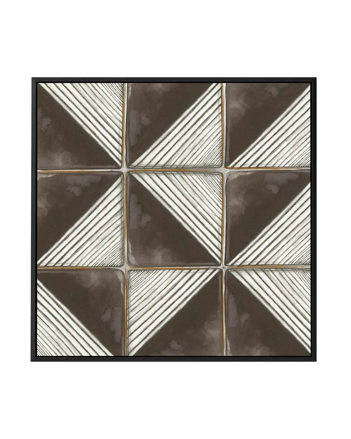 Square Tiles II | Framed Canvas Art Print from Olive et Oriel where you can shop wallpaper and artworks online