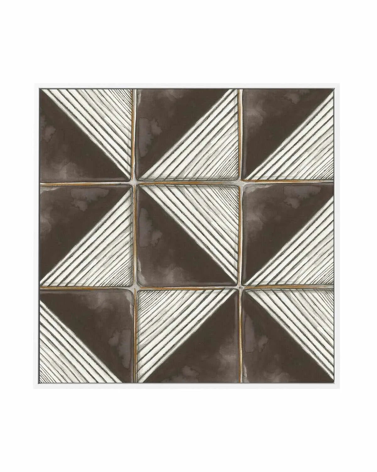 Square Tiles II | Framed Canvas Art Print from Olive et Oriel where you can shop wallpaper and artworks online