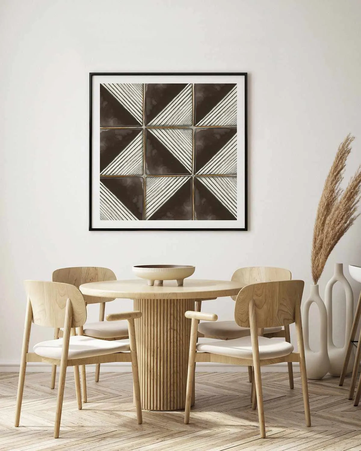 Square Tiles II Art Print from Olive et Oriel where you can shop wallpaper and artworks online