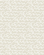Squiggly Waves in Beige Wallpaper