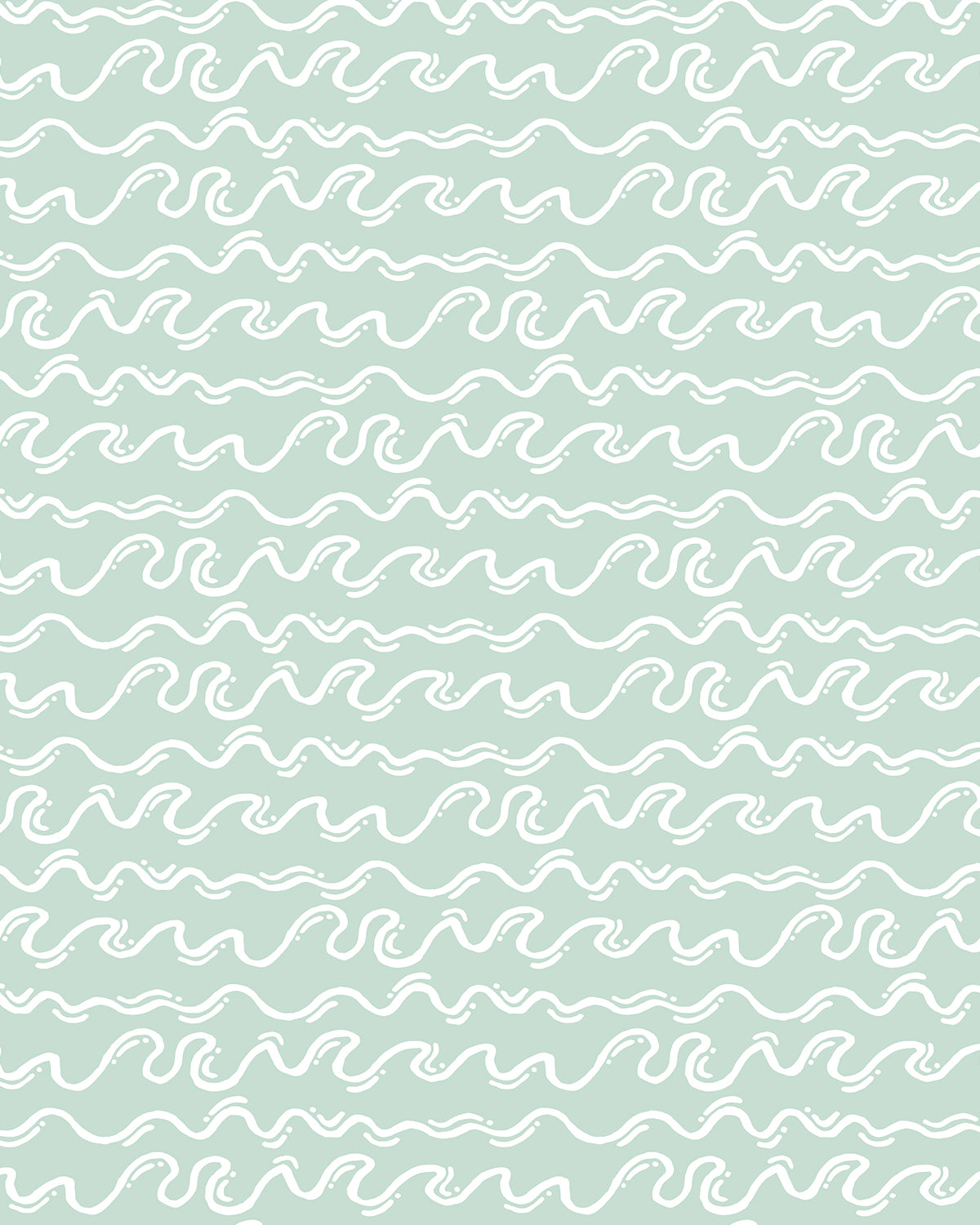 Squiggly Waves in Bondi Wallpaper