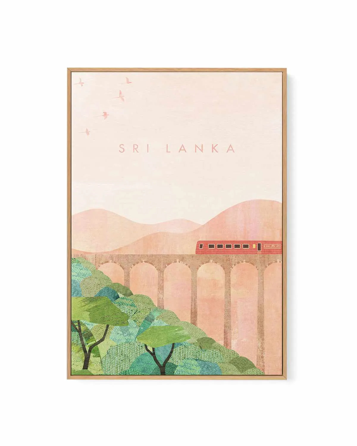 Sri Lanka by Henry Rivers | Framed Canvas Art Print from Olive et Oriel where you can shop wallpaper and artworks online