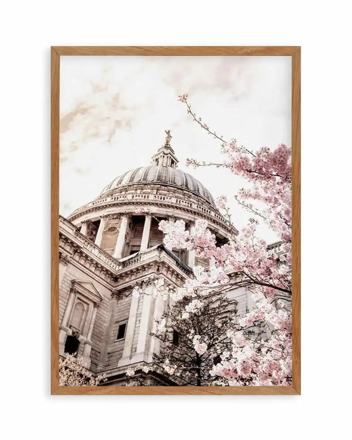 St Paul's Cathedral in Spring Art Print from Olive et Oriel where you can shop wallpaper and artworks online
