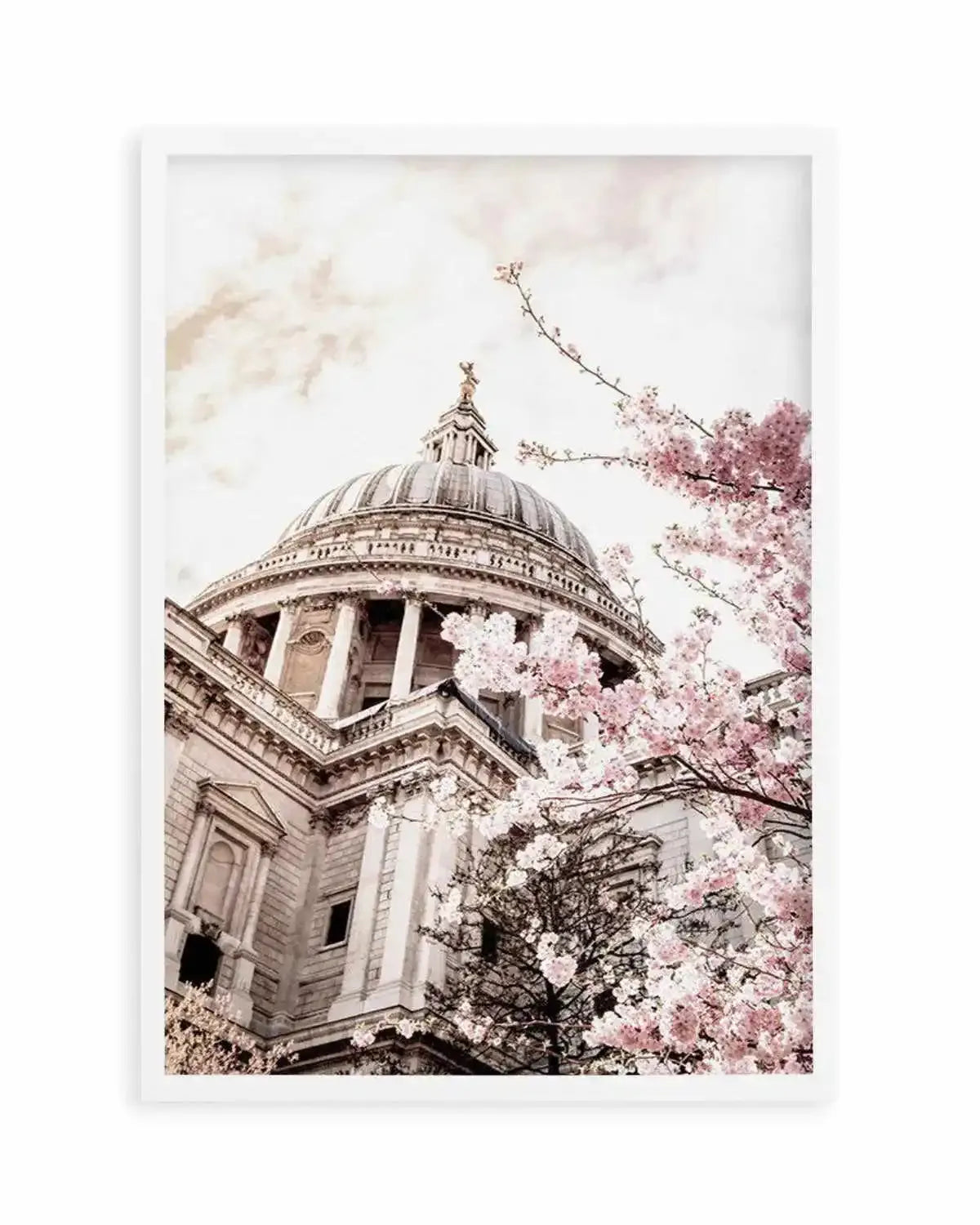 St Paul's Cathedral in Spring Art Print from Olive et Oriel where you can shop wallpaper and artworks online