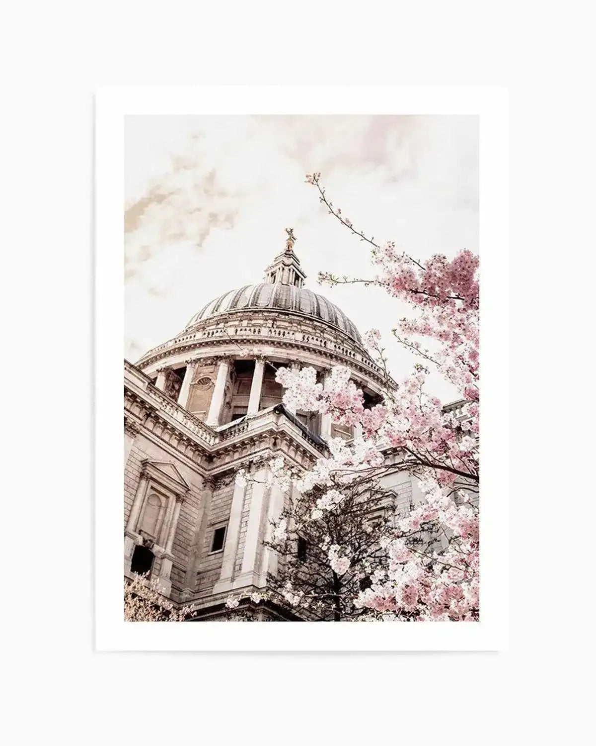 St Paul's Cathedral in Spring Art Print from Olive et Oriel where you can shop wallpaper and artworks online