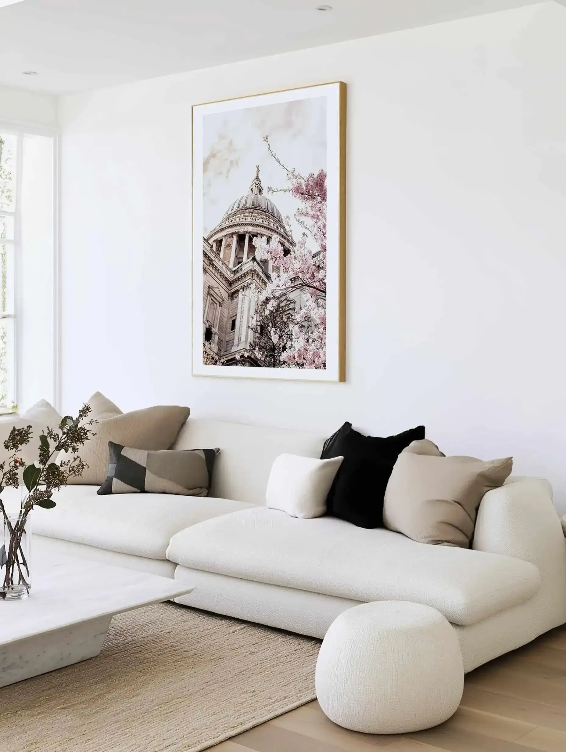 St Paul's Cathedral in Spring Art Print from Olive et Oriel where you can shop wallpaper and artworks online