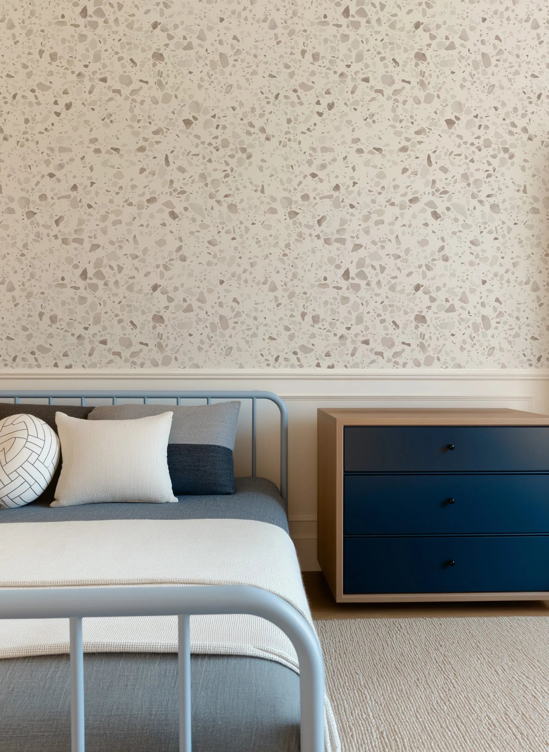 St Germain Terrazzo Wallpaper from Olive et Oriel where you can shop wallpaper and artworks online